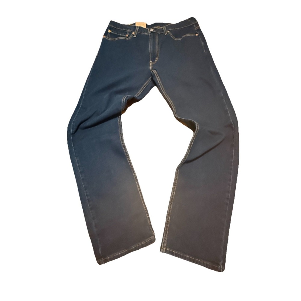 NWT Men's Levi's 513 Slim Stretch Straight Dark Wash‎ Blue Size 34"x32"